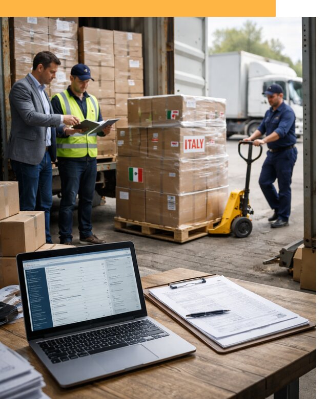 Доставка грузов из Италии: морские и авиаперевозки от 18965