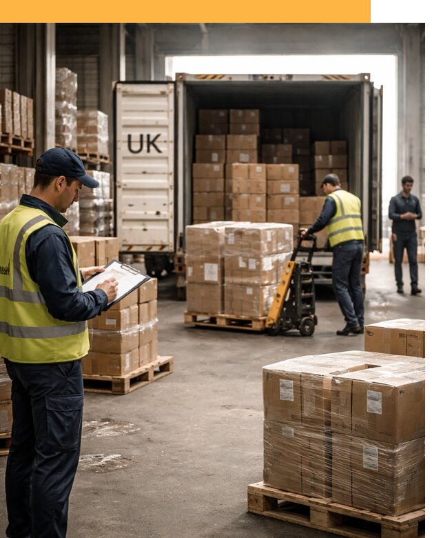 Доставка грузов из Великобритании с таможенным оформлением от 13170