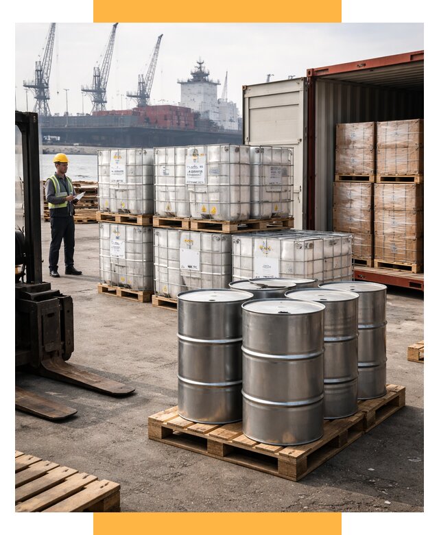 Доставка химического сырья из Индии от 263400 р. | СетСервис-Срн