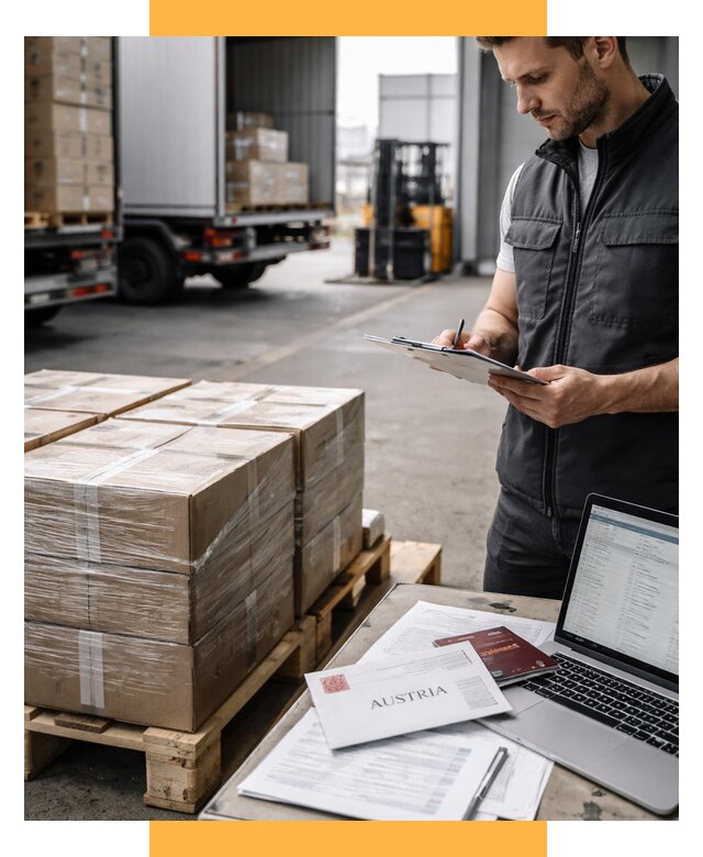 Доставка в Австрию от 68484 р. Логистика и экспорт СетСервис-Срн