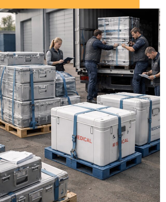 Перевозка медицинского оборудования по всему миру от 15804 руб