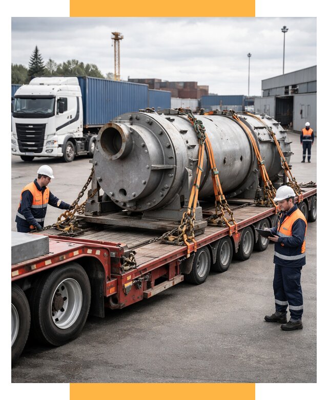 Перевозка тяжеловесных грузов под ключ от 158040 р. | СетСервис-Срн